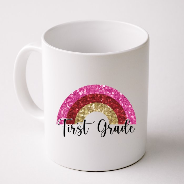 First Grade Cute Rainbow Back To School Coffee Mug