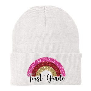 First Grade Cute Rainbow Back To School Knit Cap Winter Beanie