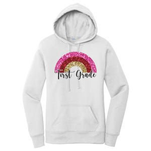 First Grade Cute Rainbow Back To School Women's Pullover Hoodie