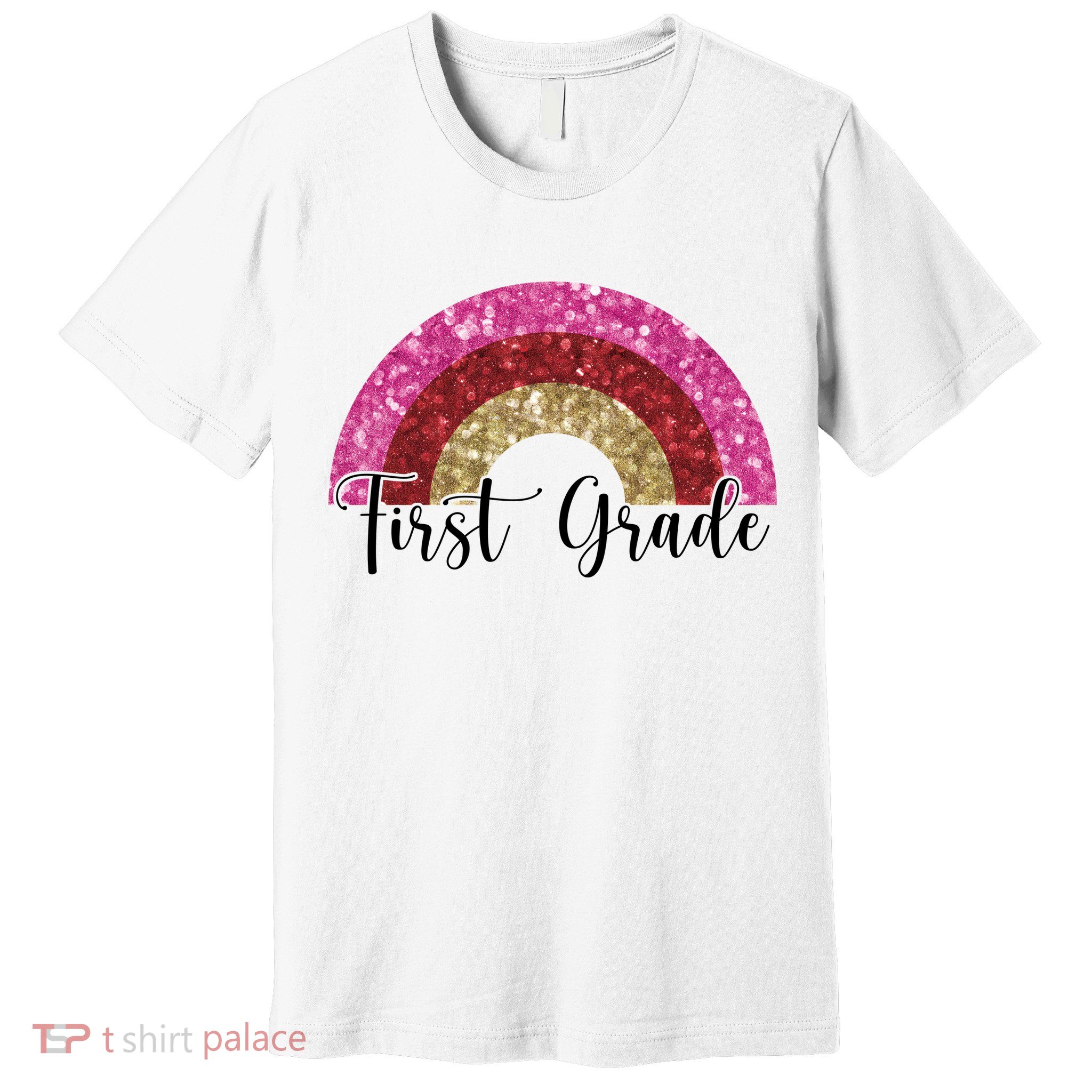 First Grade Cute Rainbow Back To School Premium T-Shirt