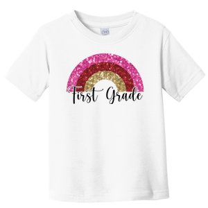 First Grade Cute Rainbow Back To School Toddler T-Shirt