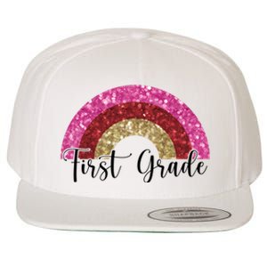 First Grade Cute Rainbow Back To School Wool Snapback Cap