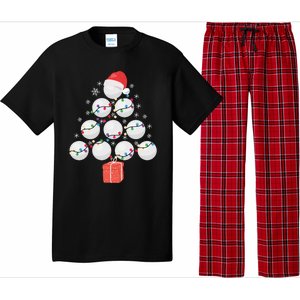 Funny Golfing Christmas Tree Christmas Golf Ball Golfer Funny Gift Pajama Set