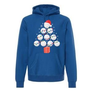 Funny Golfing Christmas Tree Christmas Golf Ball Golfer Funny Gift Premium Hoodie