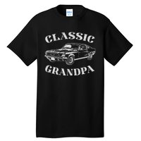 Funny Grandpa Classic Car Graphic Tall T-Shirt