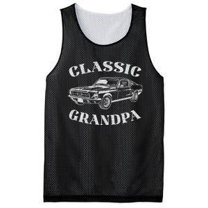 Funny Grandpa Classic Car Graphic Mesh Reversible Basketball Jersey Tank