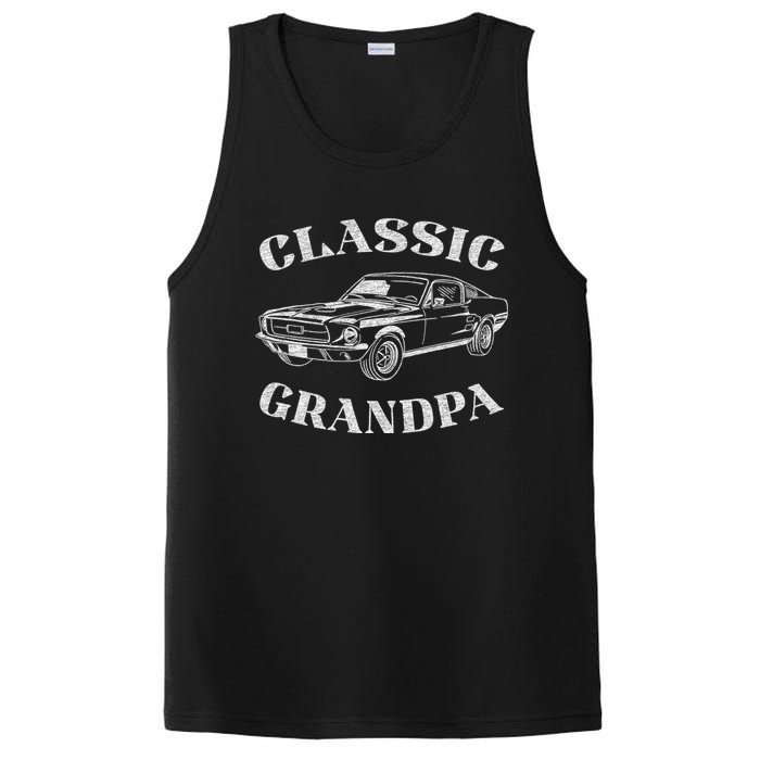 Funny Grandpa Classic Car Graphic PosiCharge Competitor Tank