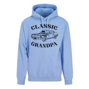 Funny Grandpa Classic Car Graphic Unisex Surf Hoodie