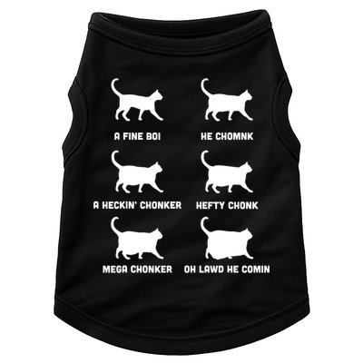 Funny Gift Cats Meme Chonk Cat Chart Doggie Tank