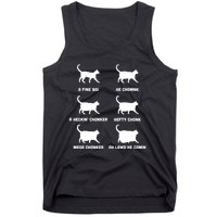 Funny Gift Cats Meme Chonk Cat Chart Tank Top