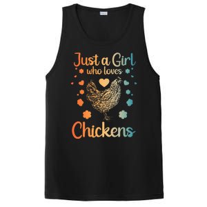 Funny Girl Chicken Design For Women Mom Chicken Lover PosiCharge Competitor Tank