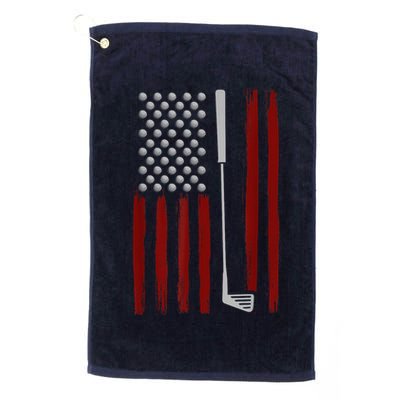 Funny Golf Club Retro American Flag Golf Gift For Golfer Gift Golf Towel