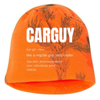 Funny Gift Car Guy Definition Kati - Camo Knit Beanie