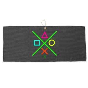 Funny Game Control Symbols Gift Large Microfiber Waffle Golf Towel