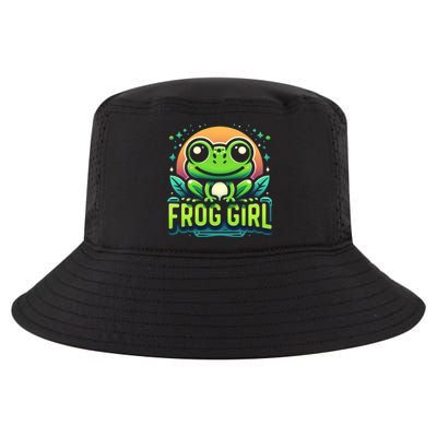 Frog Girl Cute Kawaii Anime Aesthetic Family Ambhibian Lover Cool Comfort Performance Bucket Hat