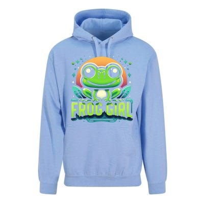 Frog Girl Cute Kawaii Anime Aesthetic Family Ambhibian Lover Unisex Surf Hoodie