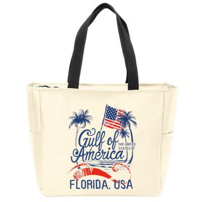 Florida Gulf Coast Of America Donald Trump Zip Tote Bag