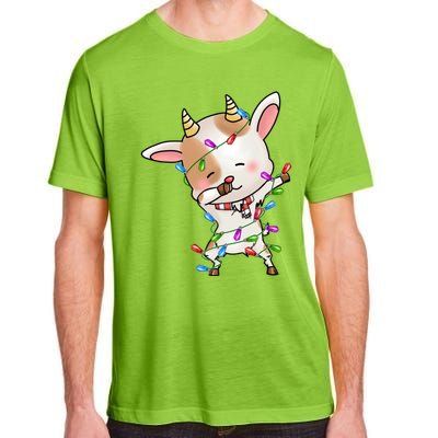 Funny Goat Christmas Dabbing Great Gift Adult ChromaSoft Performance T-Shirt