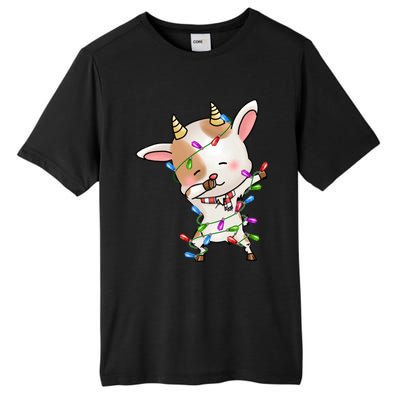 Funny Goat Christmas Dabbing Great Gift Tall Fusion ChromaSoft Performance T-Shirt