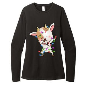 Funny Goat Christmas Dabbing Great Gift Womens CVC Long Sleeve Shirt