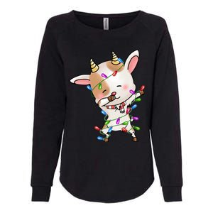 Funny Goat Christmas Dabbing Great Gift Womens California Wash Sweatshirt