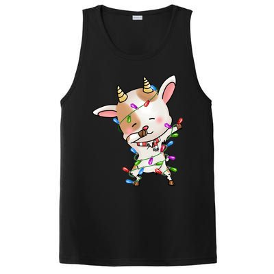 Funny Goat Christmas Dabbing Great Gift PosiCharge Competitor Tank