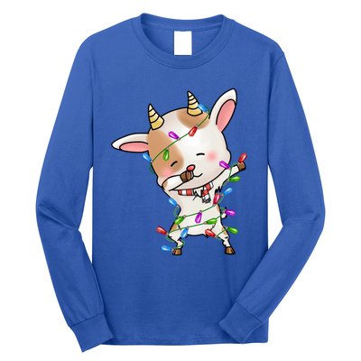 Funny Goat Christmas Dabbing Great Gift Long Sleeve Shirt