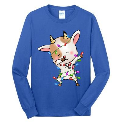 Funny Goat Christmas Dabbing Great Gift Tall Long Sleeve T-Shirt