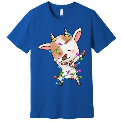 Funny Goat Christmas Dabbing Great Gift Premium T-Shirt