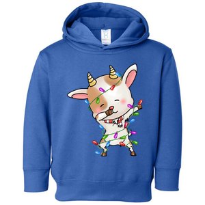 Funny Goat Christmas Dabbing Great Gift Toddler Hoodie