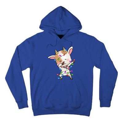 Funny Goat Christmas Dabbing Great Gift Tall Hoodie