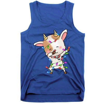 Funny Goat Christmas Dabbing Great Gift Tank Top