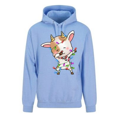 Funny Goat Christmas Dabbing Great Gift Unisex Surf Hoodie