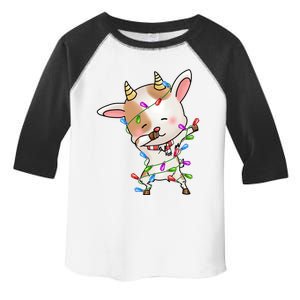 Funny Goat Christmas Dabbing Great Gift Toddler Fine Jersey T-Shirt