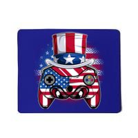 Funny Gamerica Controller And Uncle Sam Hat Gamer 4th Of July Gift Mousepad