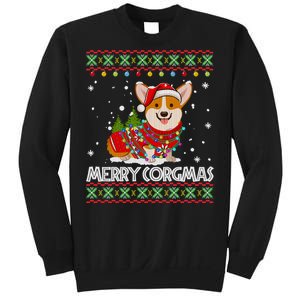 Funny Gift Corgi Dog Santa Corgi Ugly Christmas Sweatshirt