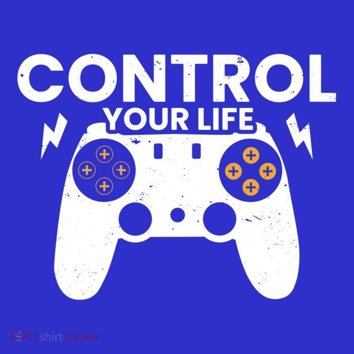 Funny Gaming Control Your Life Gamer Video Games Gift Premium T-Shirt