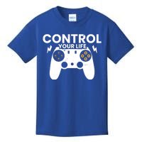 Funny Gaming Control Your Life Gamer Video Games Gift Kids T-Shirt