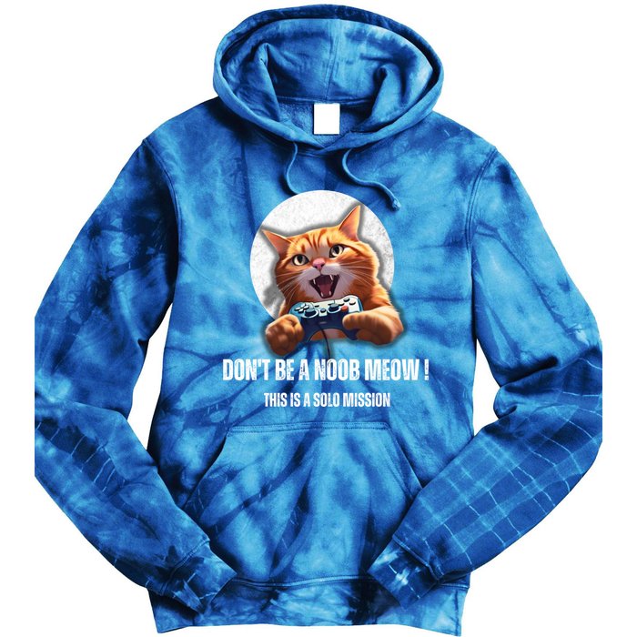 Funny Gamer Cat With Controller For Cat Lovers And Video Gamer Gift Tie Dye Hoodie