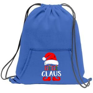 Funny Gigi Claus Gift Christmas Famiy Matching Pajamas Cool Gift Sweatshirt Cinch Pack Bag