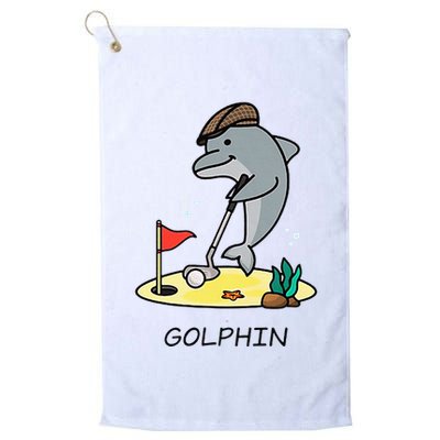 Funny GolphinS Cool Dolphin Quote Golf Golf Towel