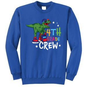 Fourth Grade Crew T Rex Cute 4Th Grade Gift Sweatshirt