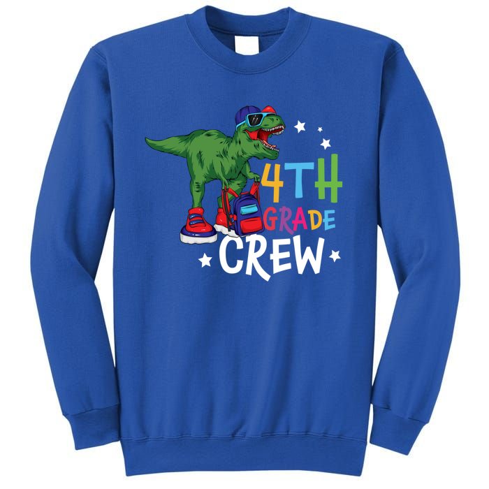 Fourth Grade Crew T Rex Cute 4Th Grade Gift Sweatshirt