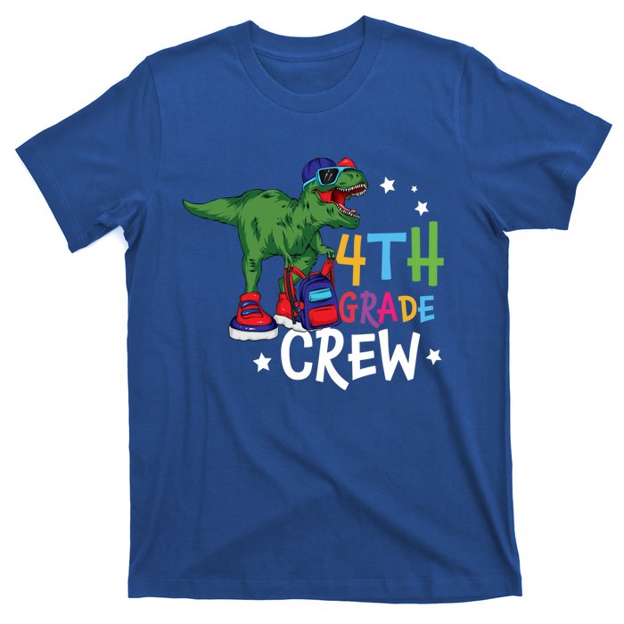 Fourth Grade Crew T Rex Cute 4Th Grade Gift T-Shirt