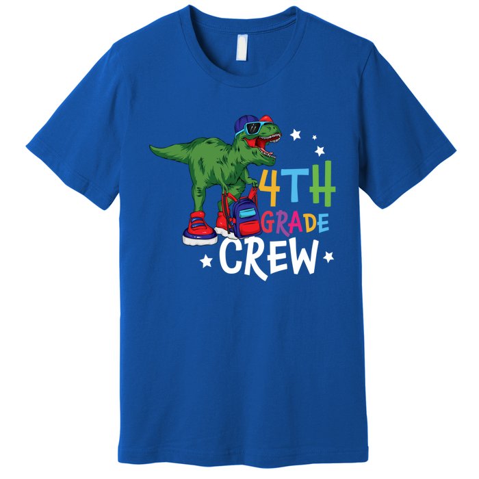 Fourth Grade Crew T Rex Cute 4Th Grade Gift Premium T-Shirt