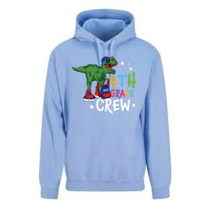 Fourth Grade Crew T Rex Cute 4Th Grade Gift Unisex Surf Hoodie