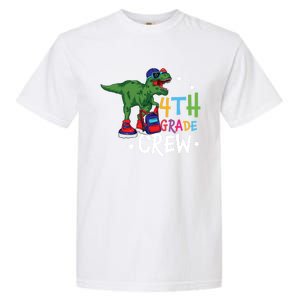 Fourth Grade Crew T Rex Cute 4Th Grade Gift Garment-Dyed Heavyweight T-Shirt