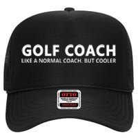 Funny Golf Coach Definition Golf Coach High Crown Mesh Back Trucker Hat