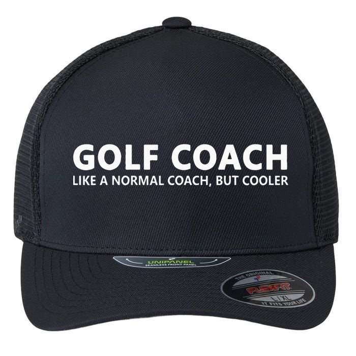 Funny Golf Coach Definition Golf Coach Flexfit Unipanel Trucker Cap