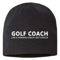 Funny Golf Coach Definition Golf Coach Sustainable Beanie